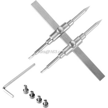 Stainless Steel Dual‑Tip Lens Spanner – 1 Set DSLR Wrench