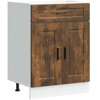 Engineered Wood Kitchen Base Cabinet Porto Smoked Oak