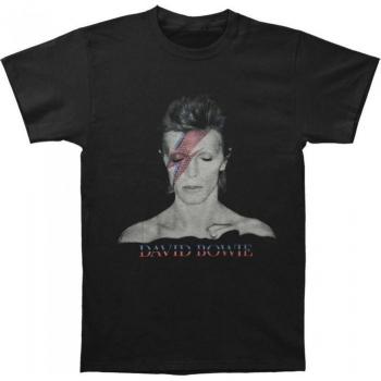 Camiseta Negra XXL Aladdin Sane para Adultos – David Bowie