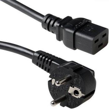 Prolunga cavo C19‑CEE7/7 (maschio angolato) 1,20 m – Advanced Cable Technology