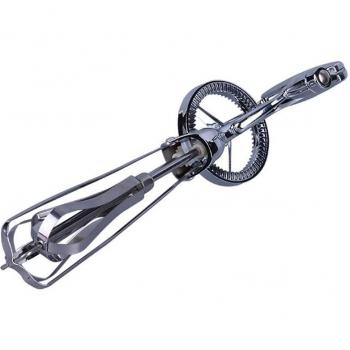 Vintage 12‑Inch Egg Beater – Heavy‑Duty Stainless Steel Blades