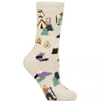 Heat Holders Women's Lite Fleece Lined Novelty Thermal Socks for Walking