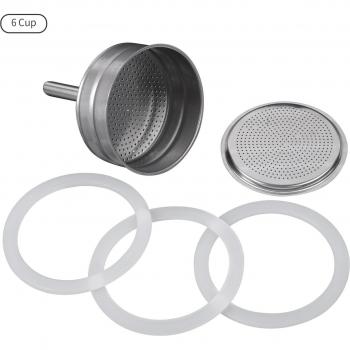 Moka Pot Compatible Stainless Steel Filter Funnel