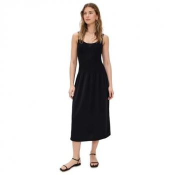Black Cotton‑Blend Midi Dress by Theory – Size Small (Sleeveless)