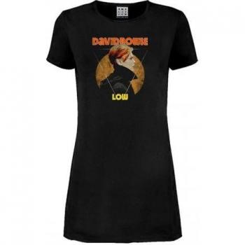 Amplified dames/lady David Bowie T-shirtjurk M houtskool