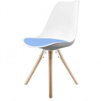 Fusion Living Soho White Plastic Dining Chair