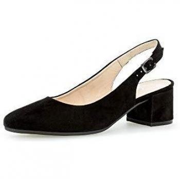 Gabor Frauen Pumps, Sling-Pumps, Comfort-Mehrweite, schwarz, 39 EU