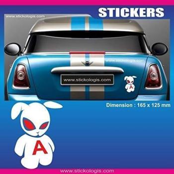 Adhésif Apprentissage Conduite Lapin