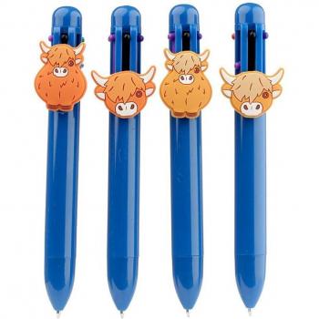 Highland Coo Vivid 6‑Color Pen