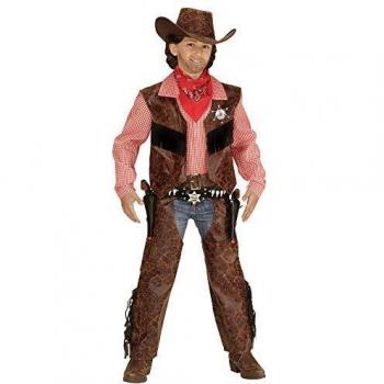 Widmann 05926 Western‑Kostüm mit Hut, Weste und Chaps