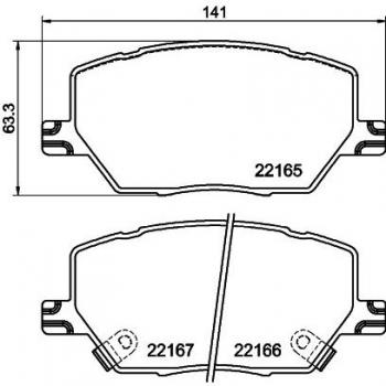 Pastilhas de travão HELLA 8DB 355 025-901