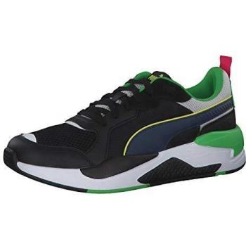 PUMA X-Ray, Baskets Mixte, Noir Denim Sombre Glacier Gris Vert Classique, 40.5 EU
