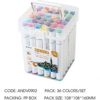 M&G Stylos Double Pointe – Pack 48 Couleurs