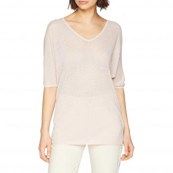 Naf Naf Kenu21, Camiseta de Manga Larga para Mujer, Beige