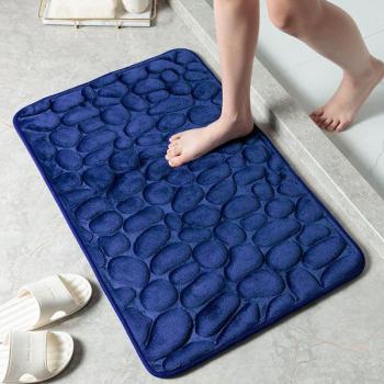 Cobblestone Memory Foam Bathroom Mat 50x80cm