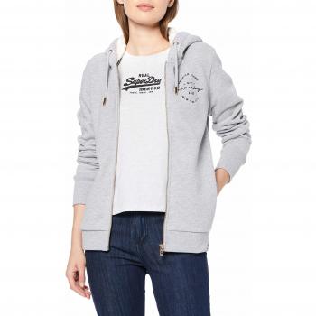 Superdry Ziphood Applique, Gris (Mid Grey Marl HBA), XXS