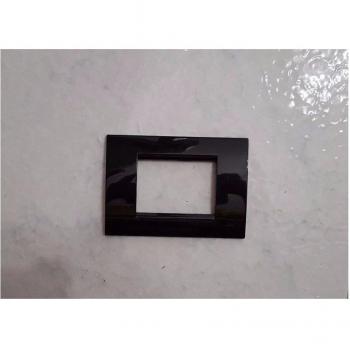 Placca Placchete per Living Light ABS 3‑4‑7, Nero e Colorata, 3 Fori