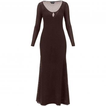 Tom Ford Maxi Dress in Brown Lurex