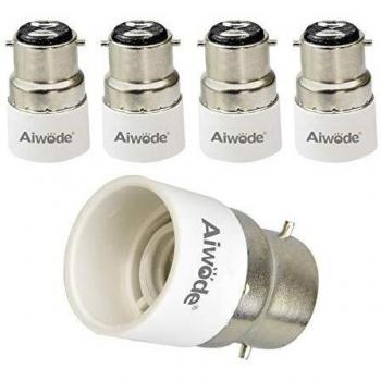 High-Heat 120° B22 to E14 Light Fixture Adapter