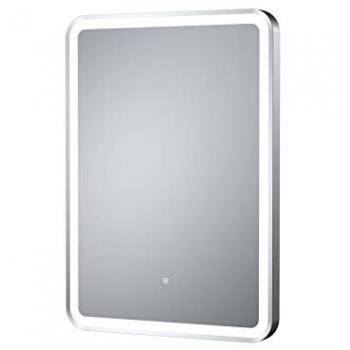 Hudson Reed Silver Framed LED Touch Mirror 700mm H x 500mm W
