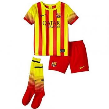2013-14 FC Barcelona Nike Boys Replica Game Shirt – Yellow/Navy – Large