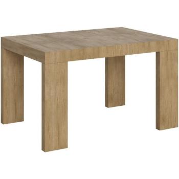 Table à Extension 130-390 cm, Bois Clair, Ribo‑Support, 4 Pattes