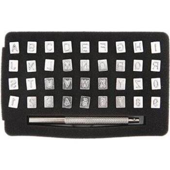 Stahl Alphabet und Zahlen Stempel Set