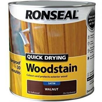 Ronseal QDWSSW25L 2.5 Litre Satin Finish Quick Dry Woodstain