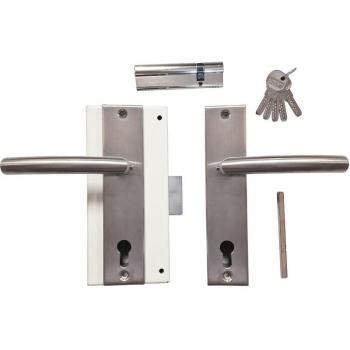 Pack Serrure MOTTURA + Cylindre 30x80 + Poignées INOX Sans Souci