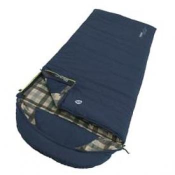 Camper Outwell Lux Sac de Sommeil Bleu Sombre +0 °C, Zip Gauche