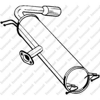 Bosal 228-467 Silenziatore posteriore