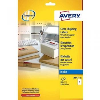 Etichette per indirizzi AVERY 210 x 297mm J8567-25