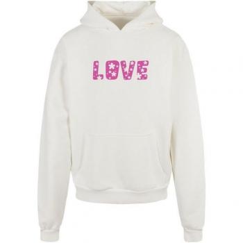 XL Weiße Männer-Hoody mit Valentinstags-Blumenprint – Ultra Heavy
