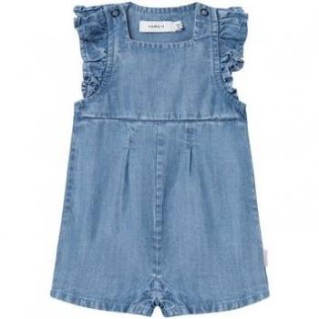 Salopette denim blu medio
