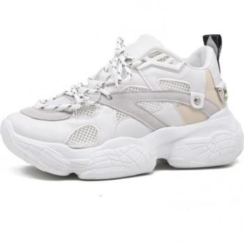 Zapatos Válcicos Blancos con Cordón Mujer 5cm