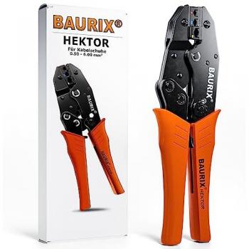 BAURIX® Crimpzange I Kabelschuhzange 0,50-6,00 mm²