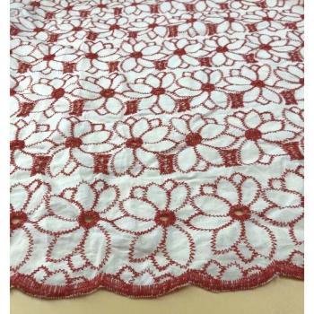 DIY Handmade Colorful Cotton Lace Fabric 130cm for Clothing and Home Use FD05