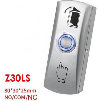 Module d'accès lumineux pour porte, bouton de sortie en alliage de zinc