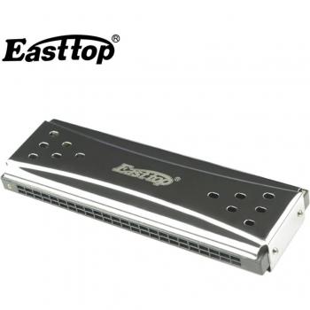 East Top Blues Harp Harmonica 24 Holes Key C G