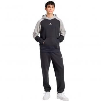 Tuta da Uomo Fleece Colorblock Grigia e Nera