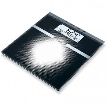 Scale avancée Beurer BG 21: impédancemètre à surface vitrée