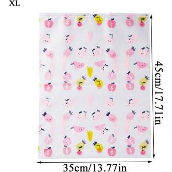 Transparent Fruit Print Organizer Bag