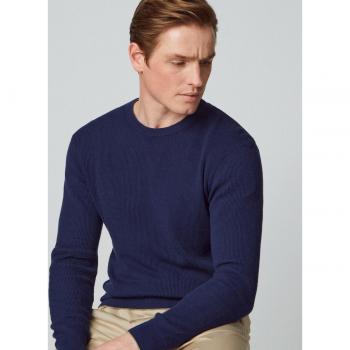 Jersey de hombre Hackett London con diseño Rib y cuello redondo