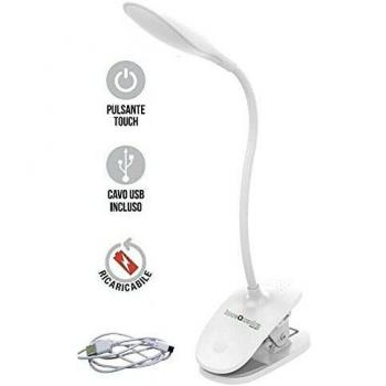 Lampada a pinza LED ricaricabile FRESIA