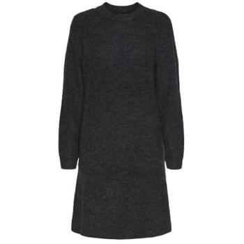 Pieces Strickkleid PCELLEN LS O-NECK KNIT DRESS NOOS BC