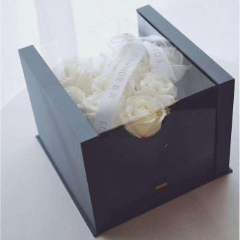 Heart-Shaped Acrylic Rose Packaging