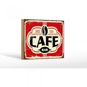 Retro Holzschild Café 18x12cm seit 1934