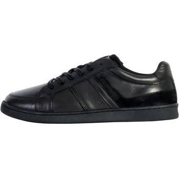 Baskets Redskins Falko en Cuir Noir