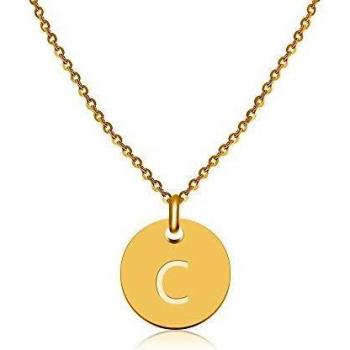 Pendentif personnalisé avec initiale en or