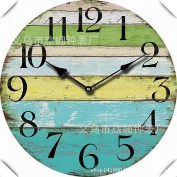 European Style Wooden Wall Clock